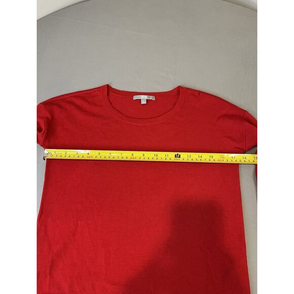 UNIQLO Crewneck Pullover Long Sleeve Sweater Red XS 100% Wool - Picture 5 of 10